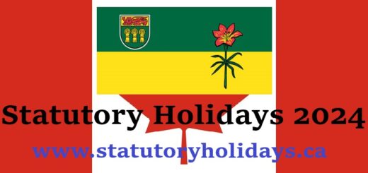 Saskatchewan Statutory Holidays 2024