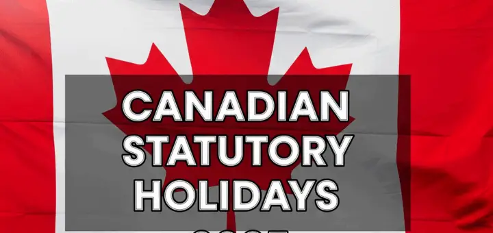 Canadian Statutory Holidays 2025