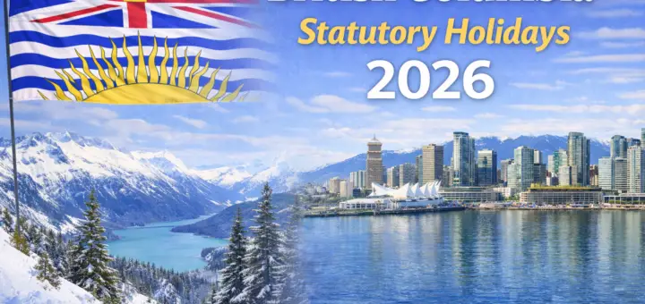 British Columbia Statutory Holidays 2026,