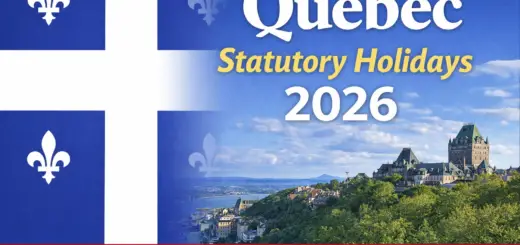 Quebec statutory holidays 2026